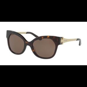 Tory Burch Dark Tortoise Cat Eye Sunglasses